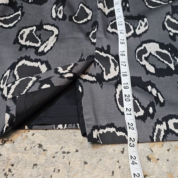 Ann Taylor Printed Cotton Pencil Skirt - Picture 7 of 14